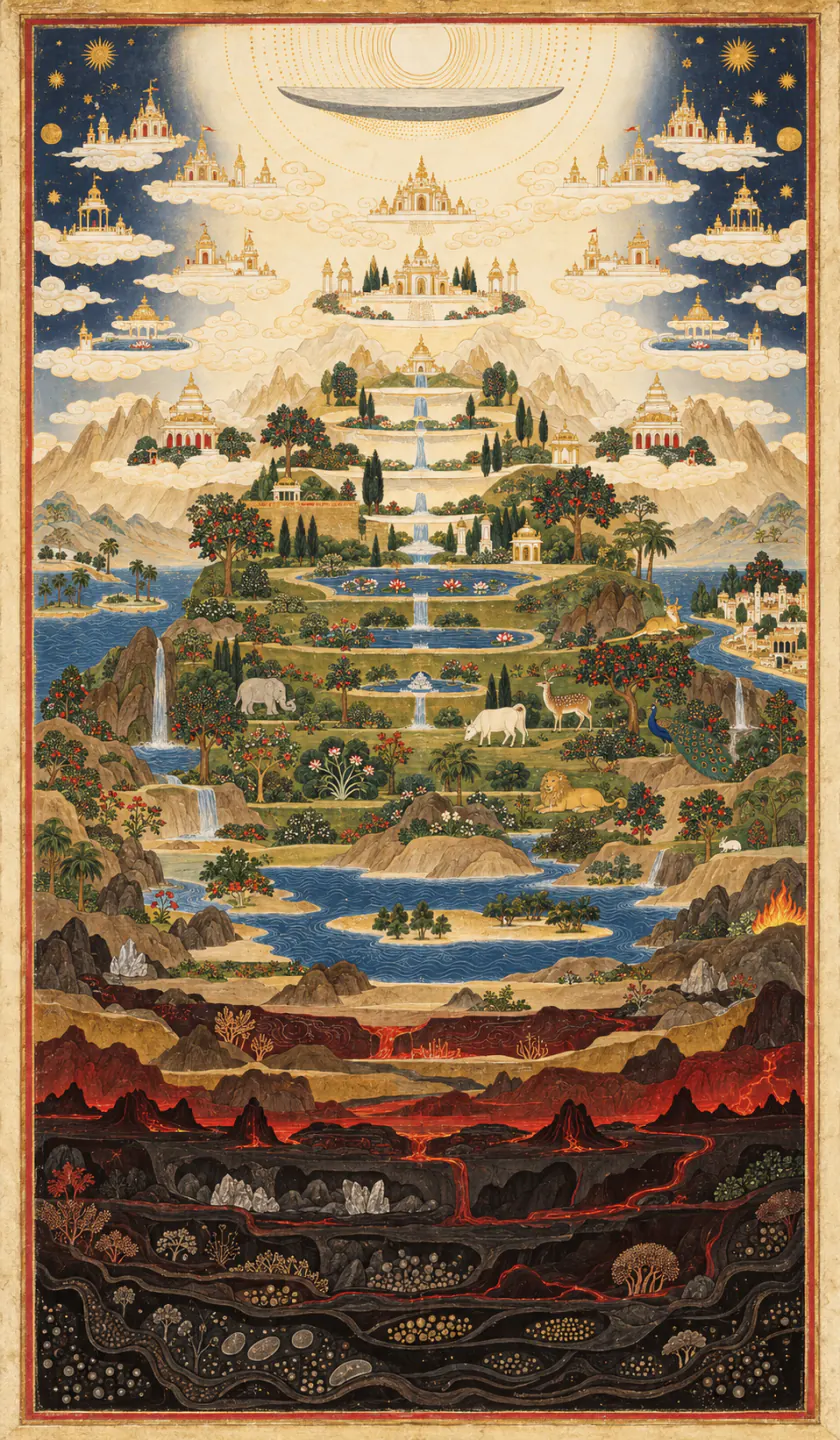 Gyān caupaṛ · Jain and Vaishnava charts · Leela Quest’s Jain board artwork · surviving Jain and Vaishnava charts differ